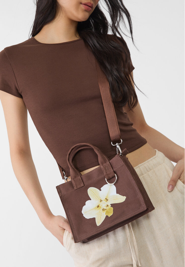 bolso bandolera canvas flor