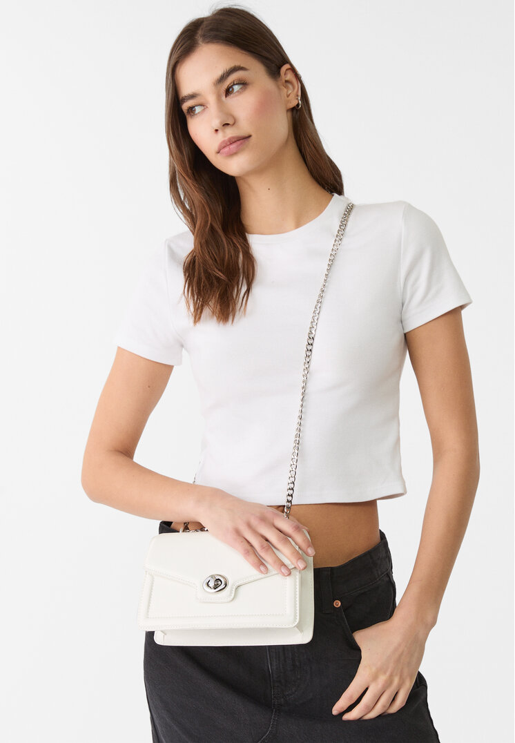 bolso bandolera rigida cierre