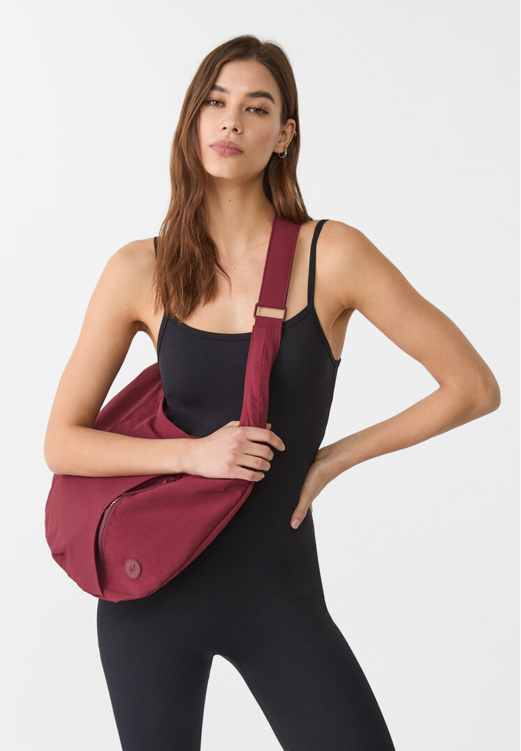 bolso hombro luna tejido