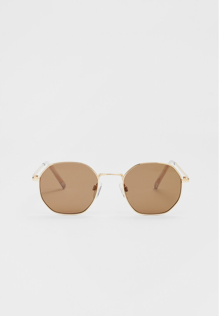 gafas metalicas hexagonales