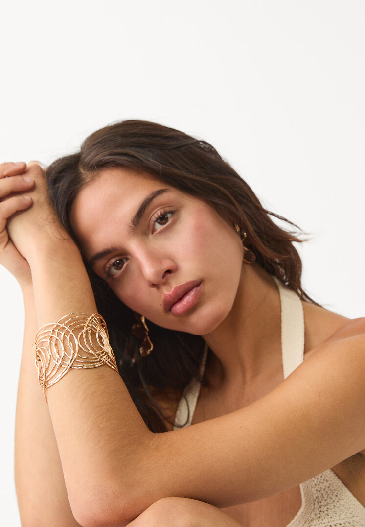 pulsera rigida ondas