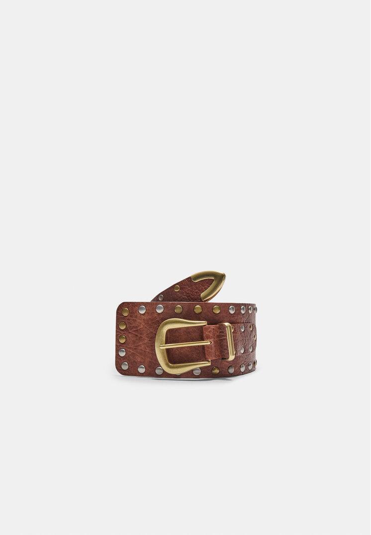 cinturon ancho multi tachas