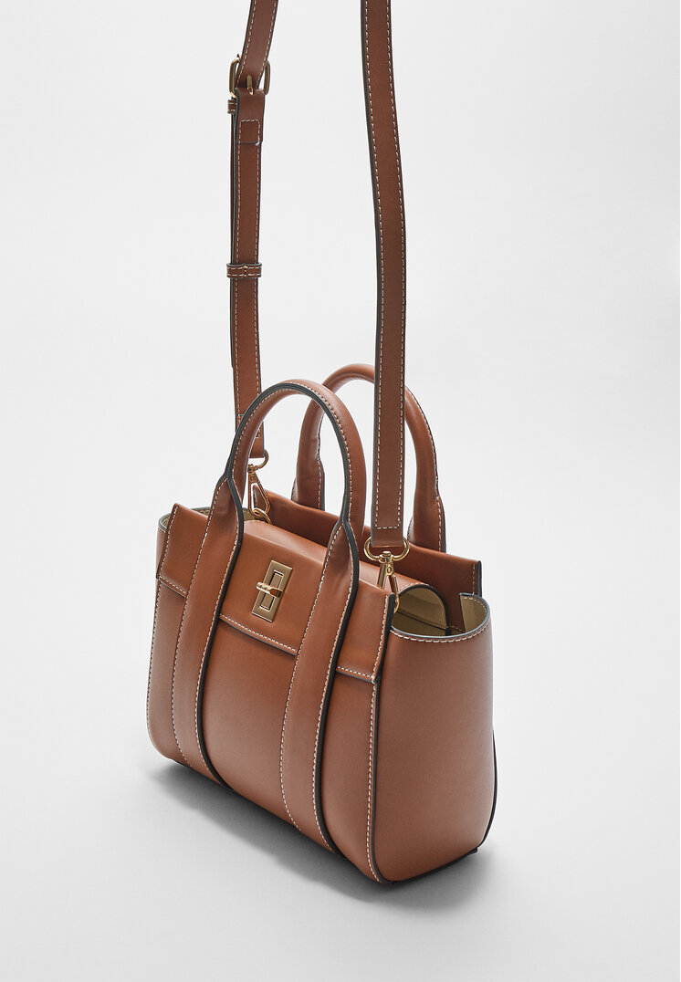 bolso tote con cierre