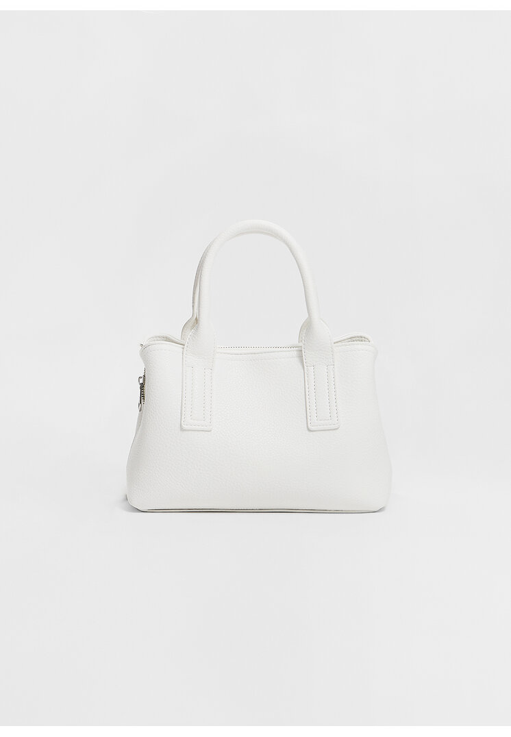 Stradivarius Geantă Tote Rigidă Alb Os