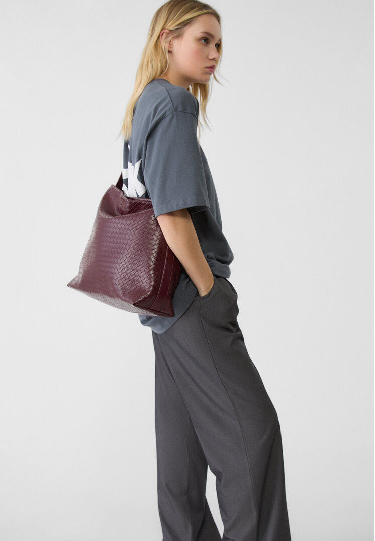 bolso hombro trenzado