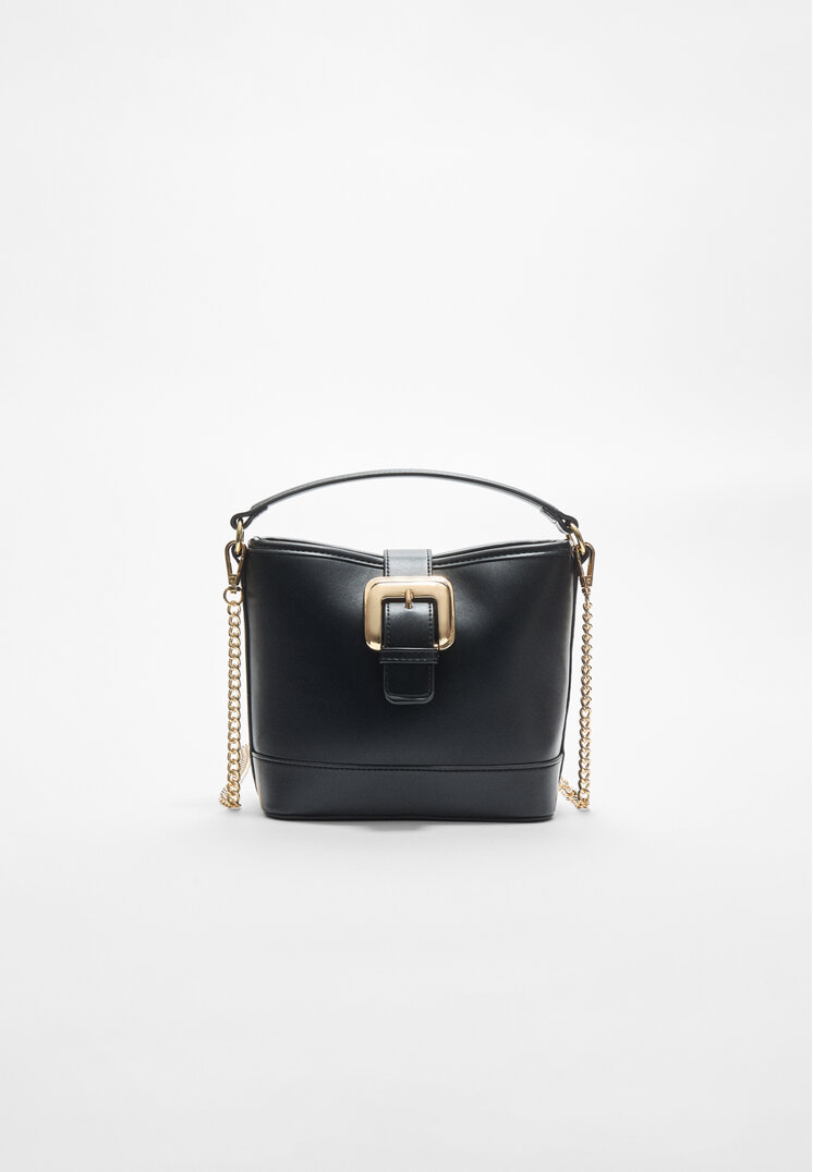 bolso mini bucket hebilla