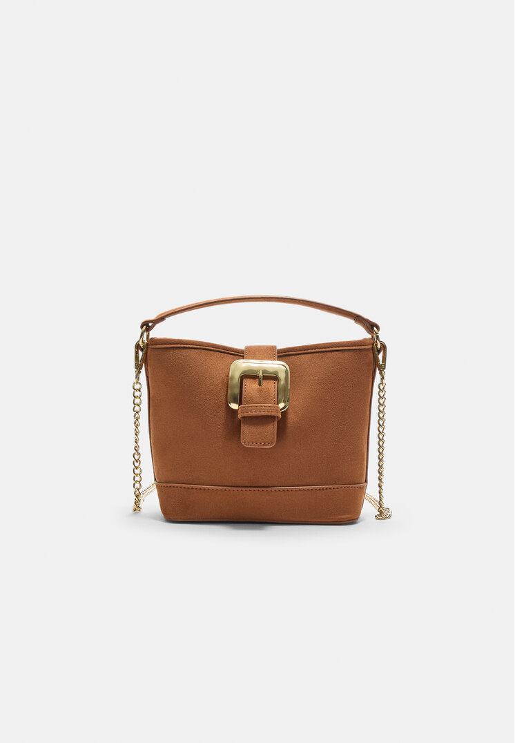 bolso mini bucket hebilla