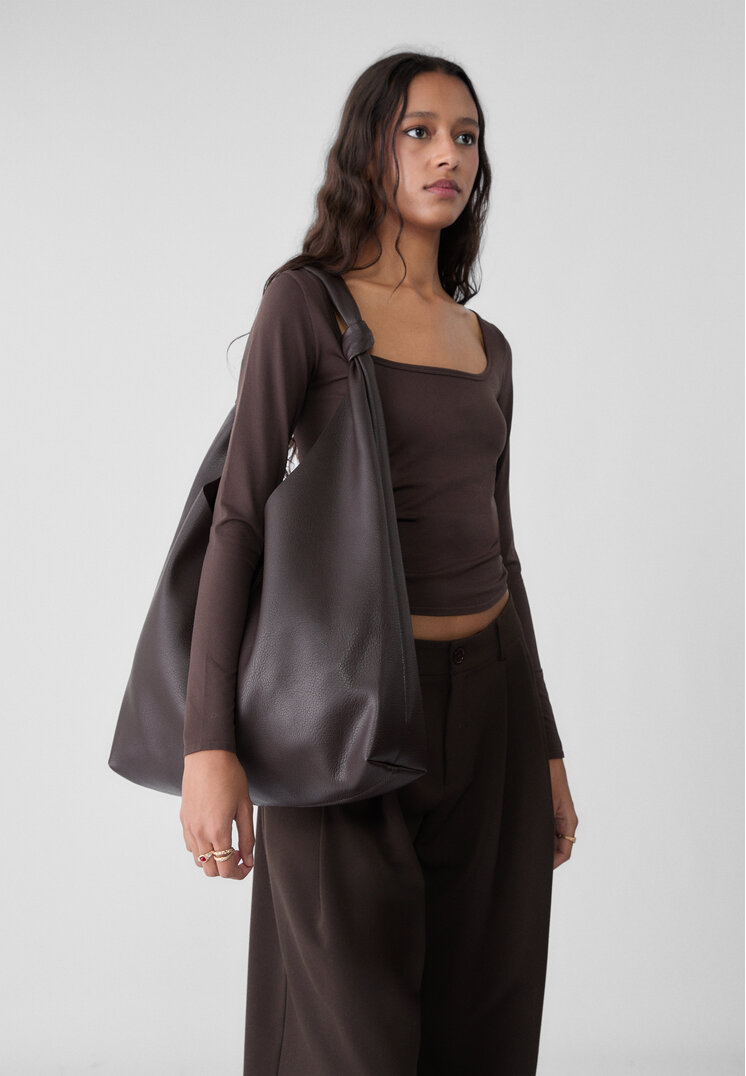 bolso de hombro nudos