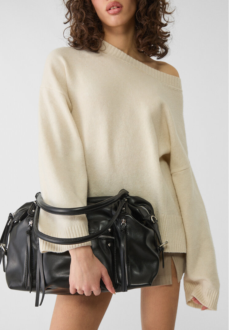 bolso soft grande cremallera