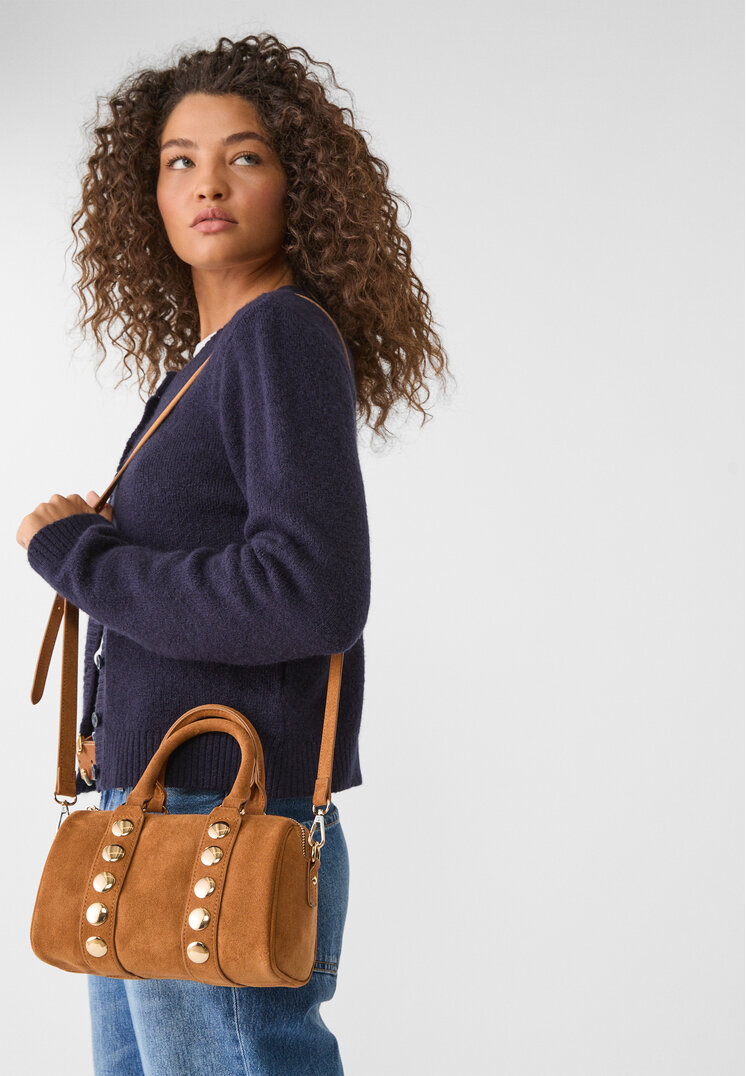 bolso bowling pequeno tachas