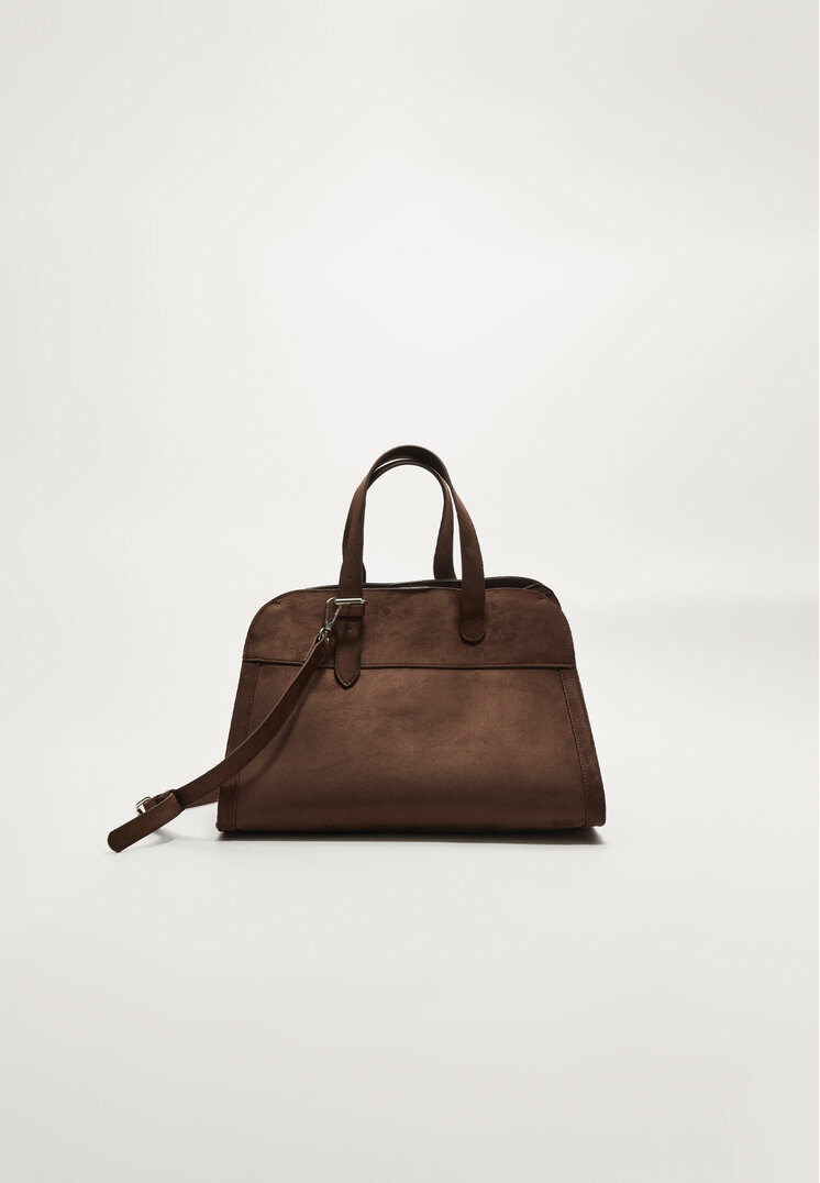 bolso tote efecto ante