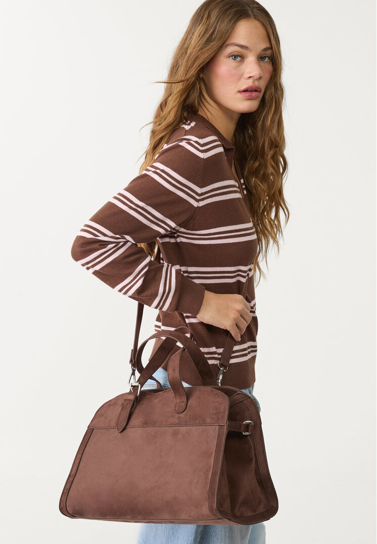 bolso tote efecto ante