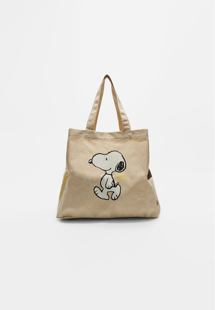 bolsa tejido snoopy