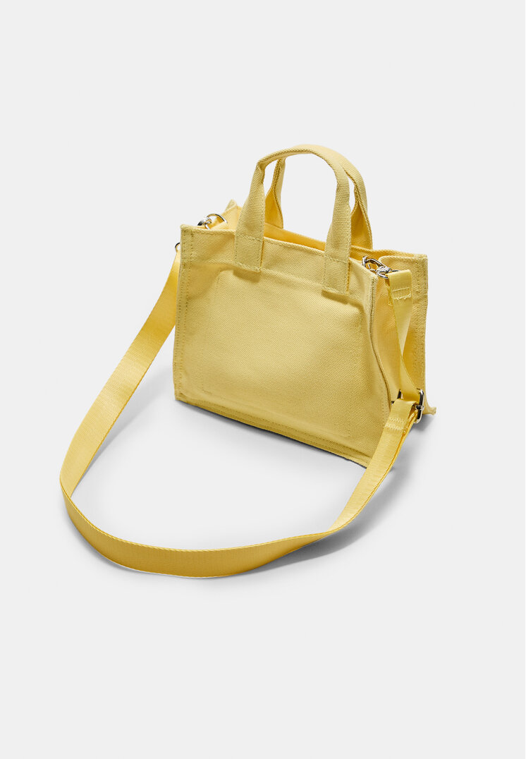 bolso shopper canvas bordado