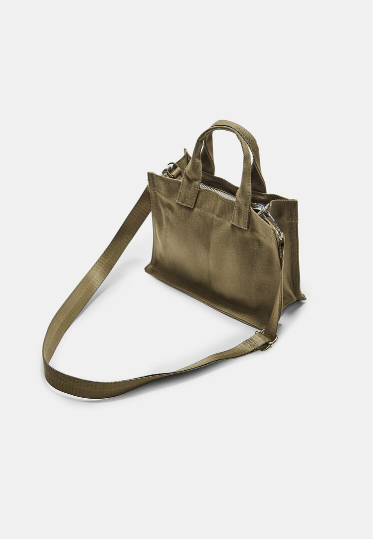 bolso shopper canvas bordado