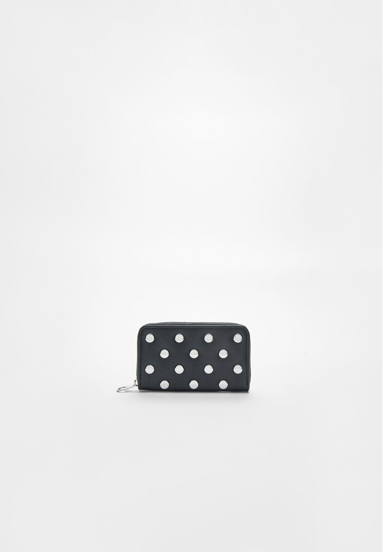 monedero cremallera tachas