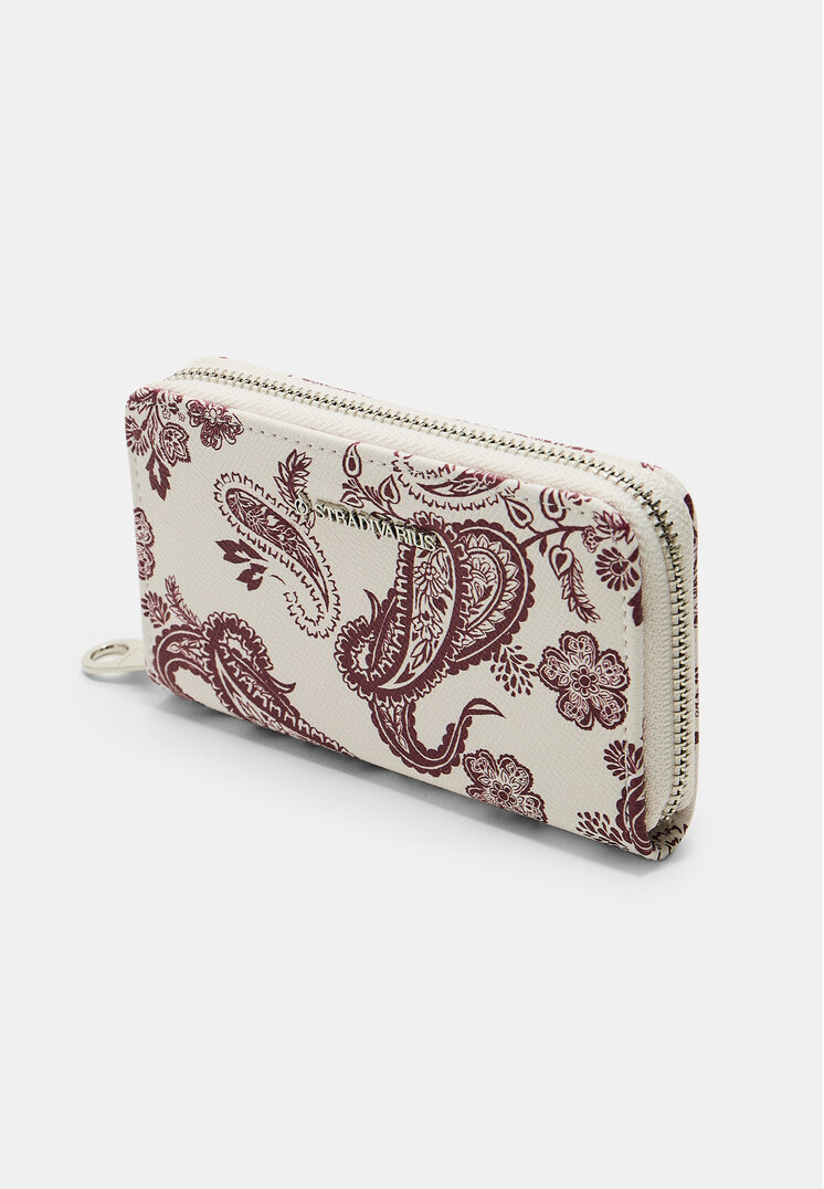 monedero rectangular estampado