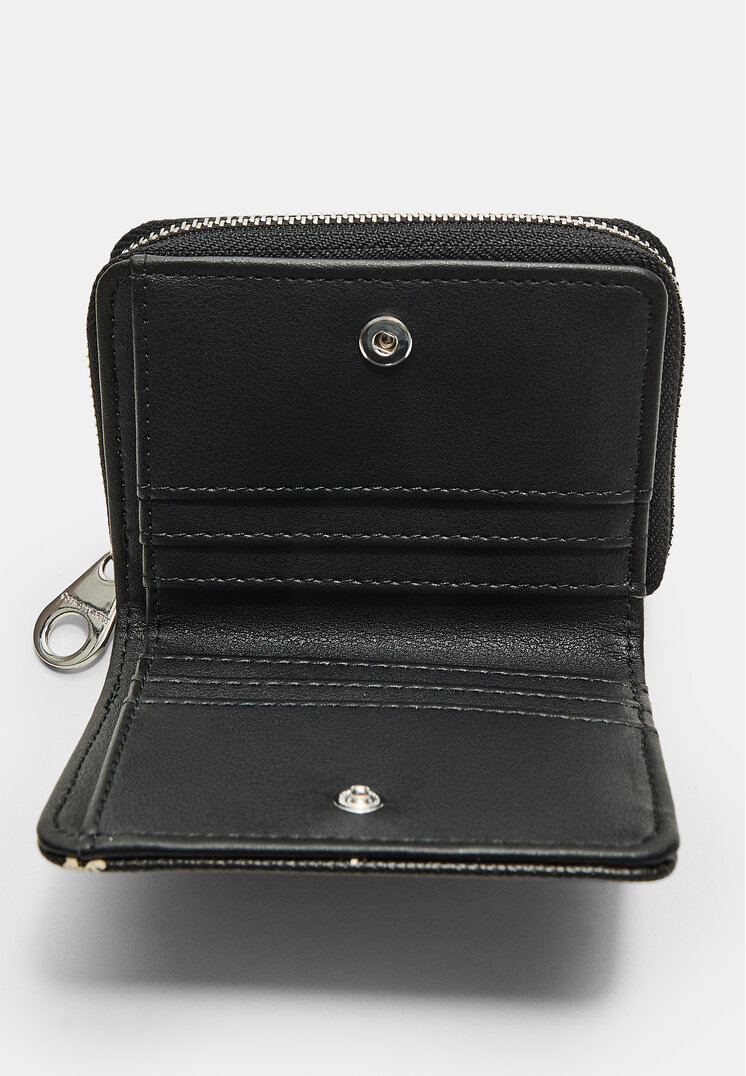monedero rectangular flores