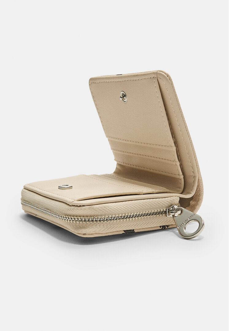 monedero rectangular flores