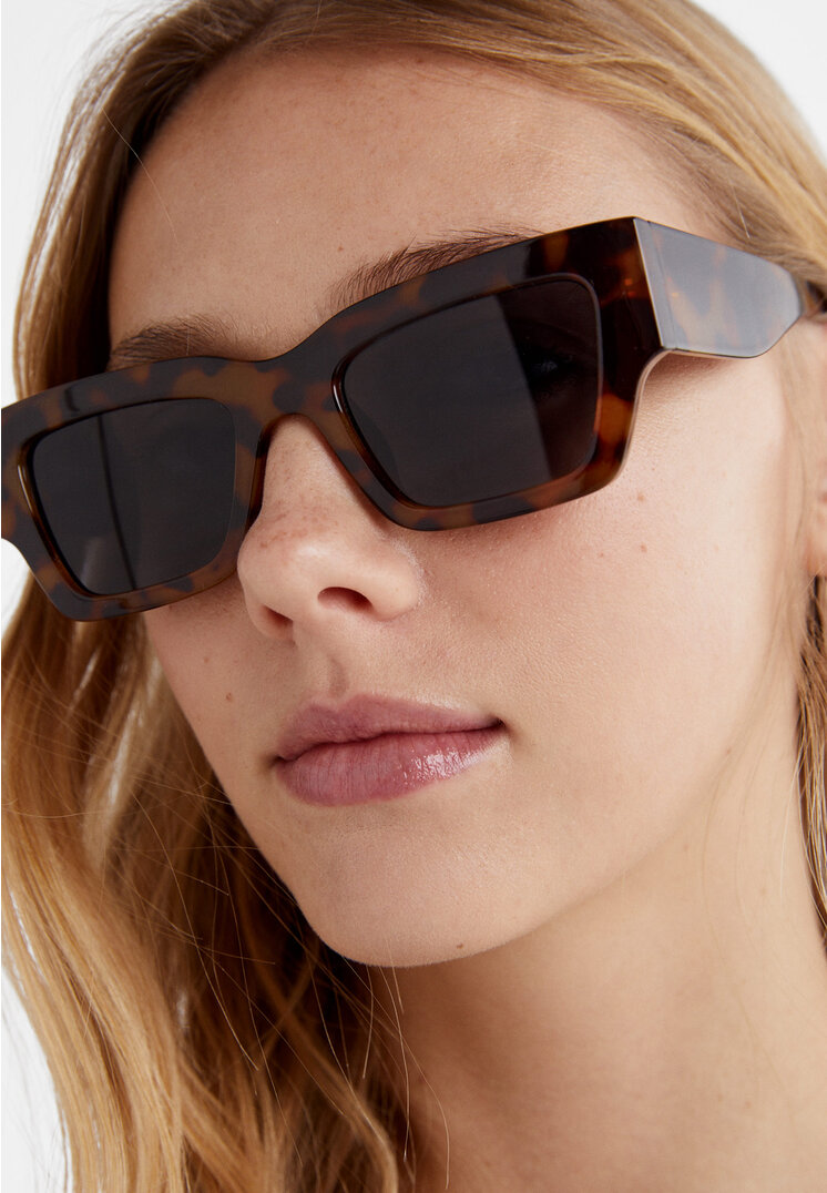 gafas de sol cuadradas carey