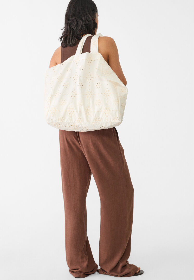 bolso tejido bordado