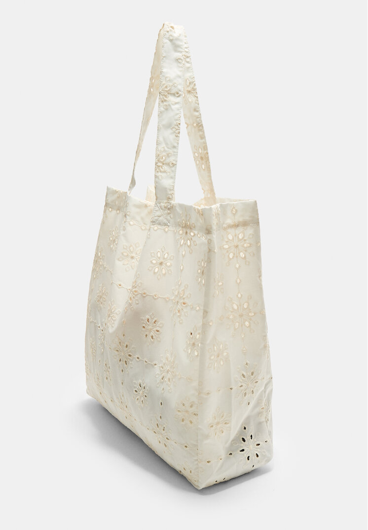 bolso tejido bordado
