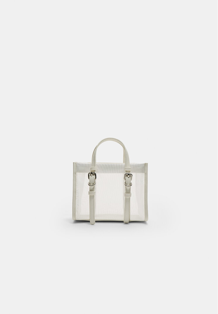 bolso tote rejilla