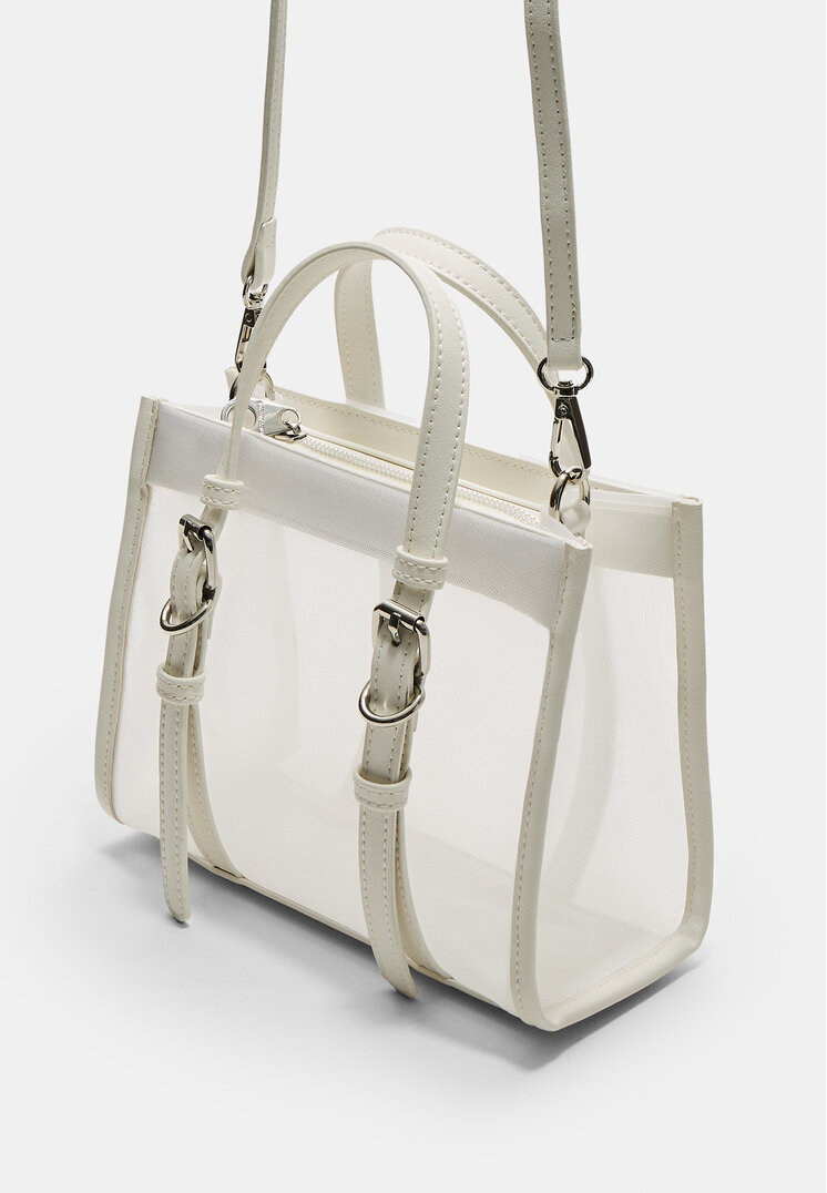 bolso tote rejilla