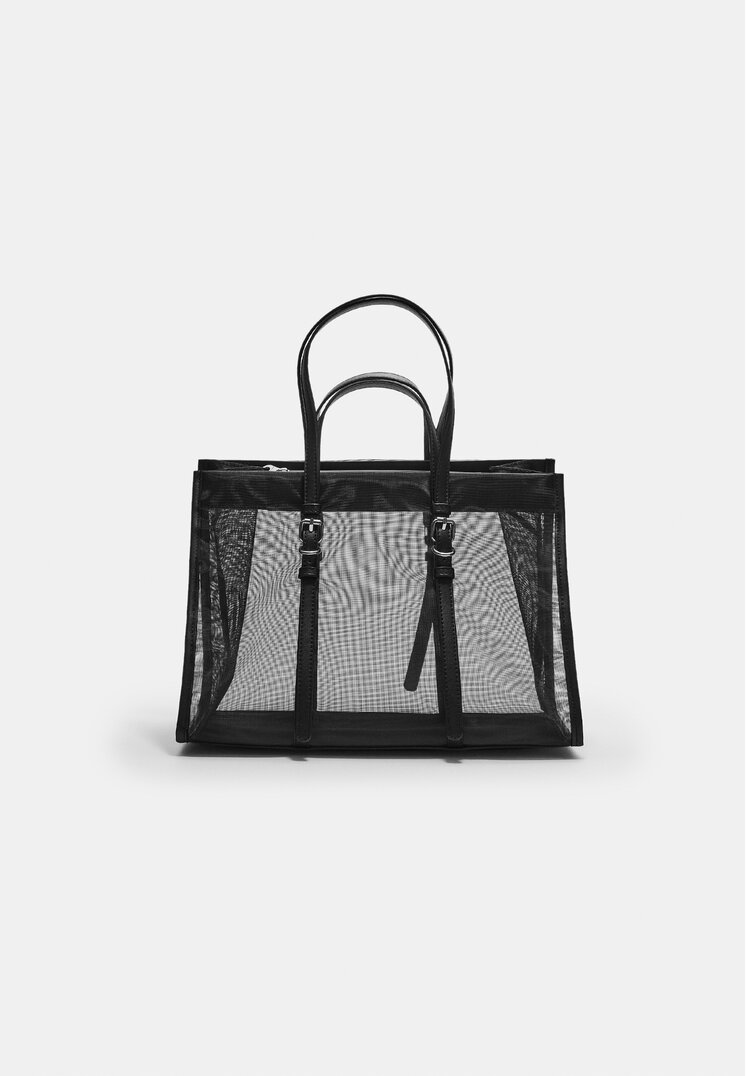 bolso shopper rejilla