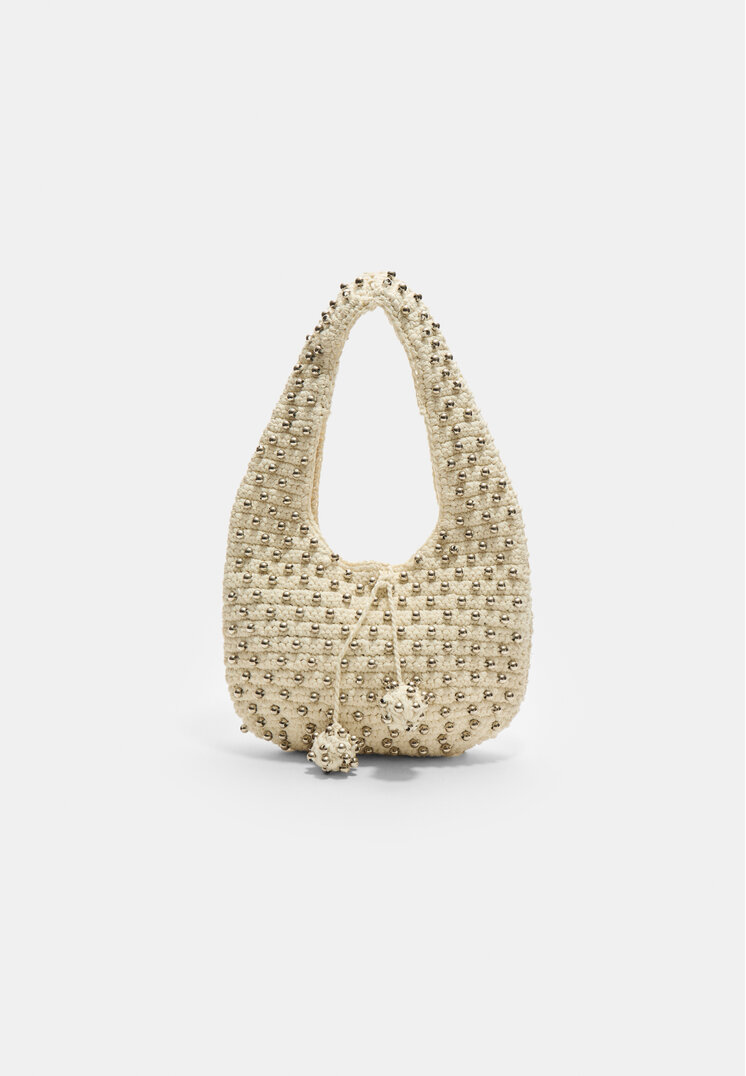 bolso hombro bolitas