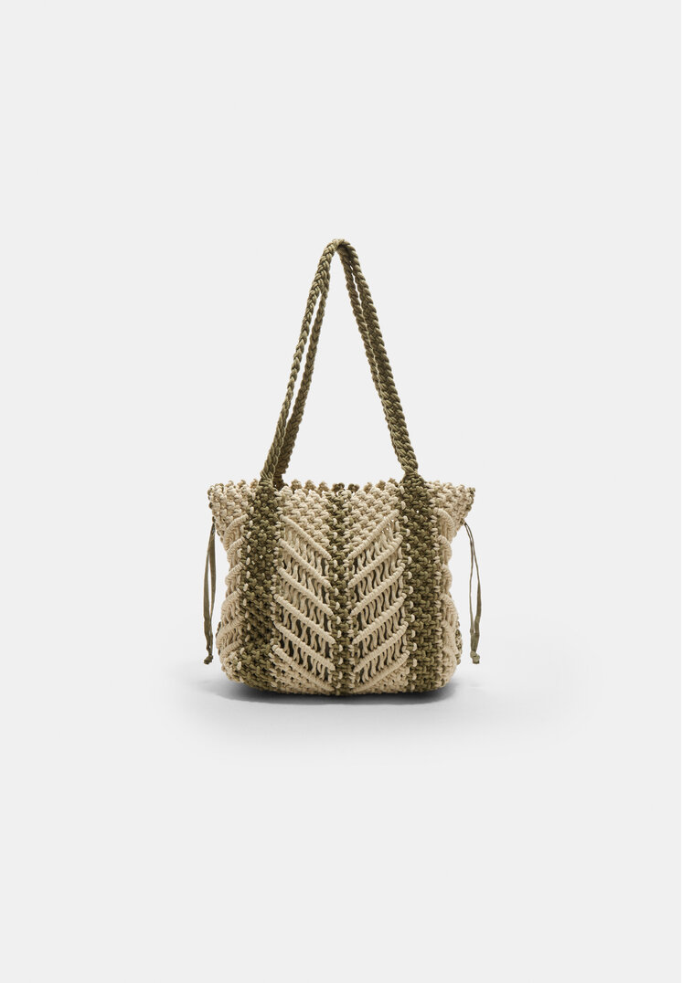 bolso shopper macrame