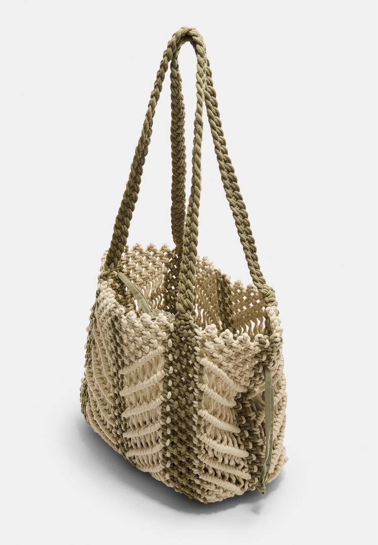 bolso shopper macrame