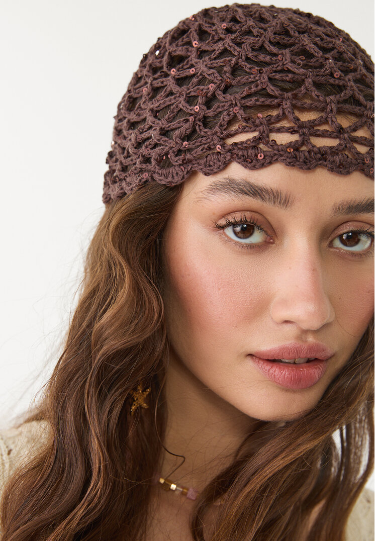 gorro casquete lentejuelas