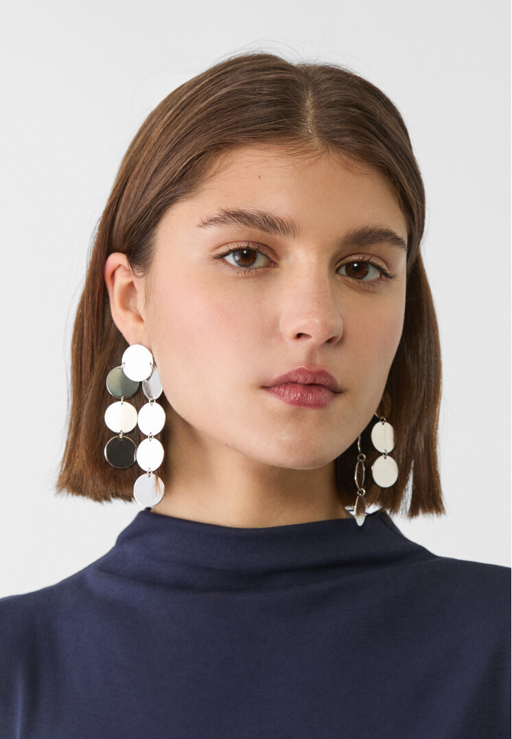 pendientes largos circulos