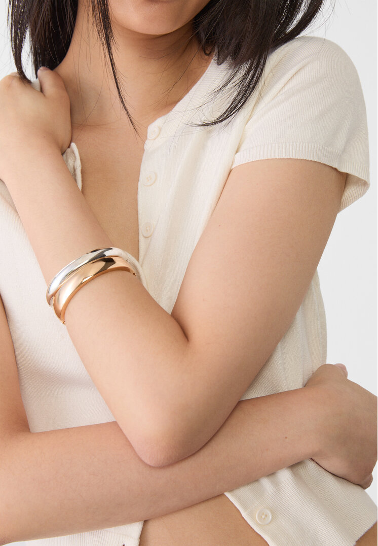 set 2 pulseras rigidas