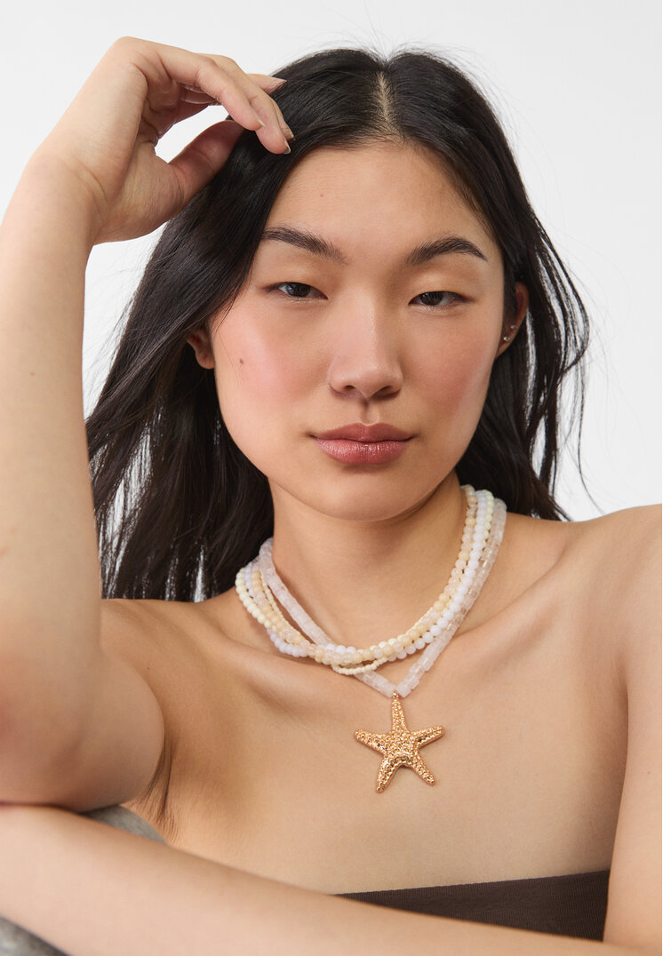 collar abalorios estrella