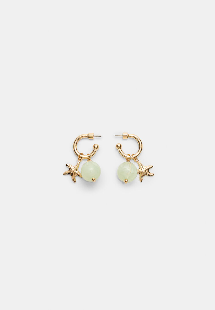 pendiente charm estrella