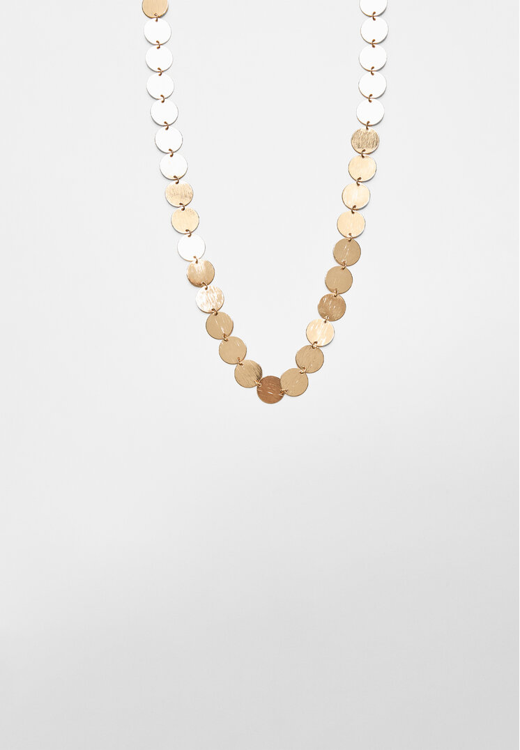 collar extra largo monedas
