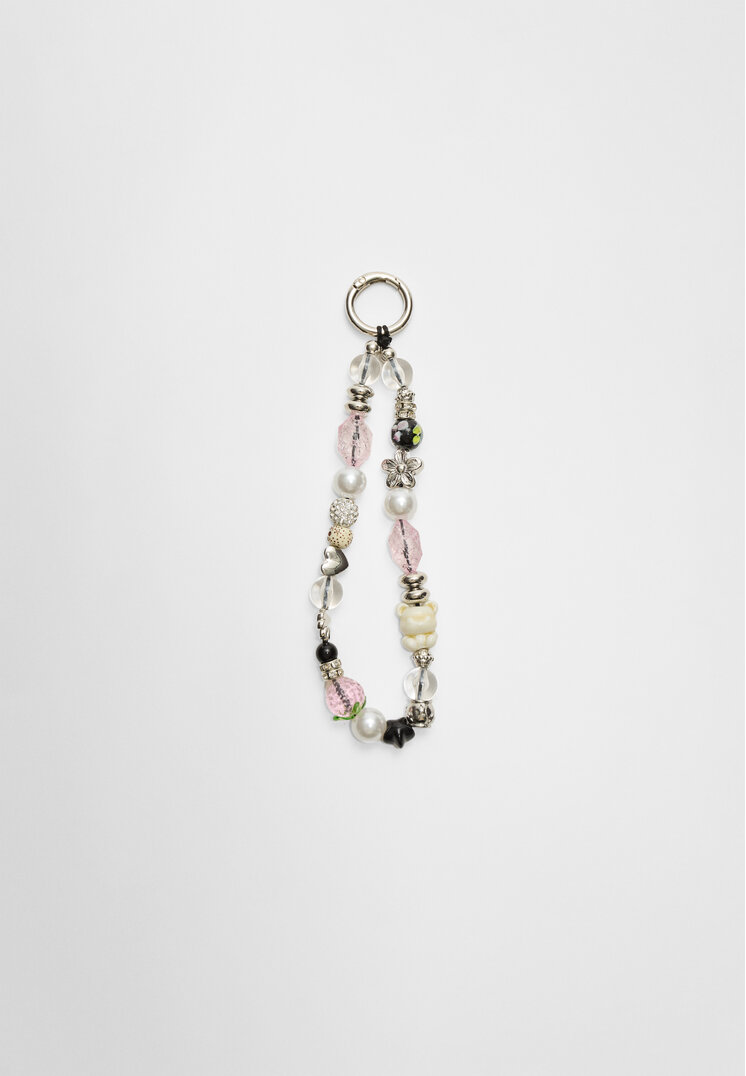 llavero charm multi beads