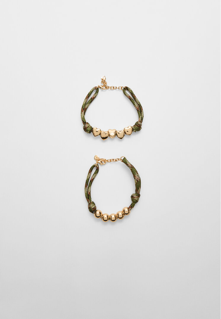 set 2 pulseras cuerda