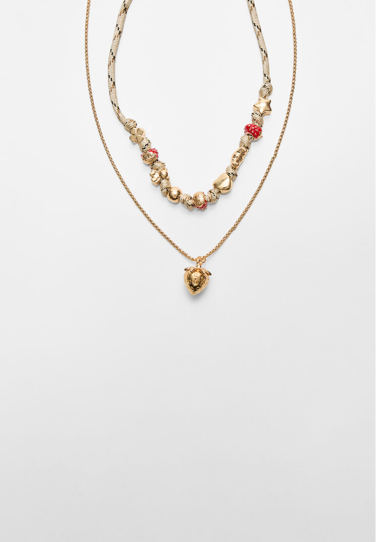 set 2 collares fresa