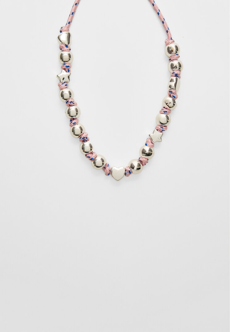 collar bolas cuerda