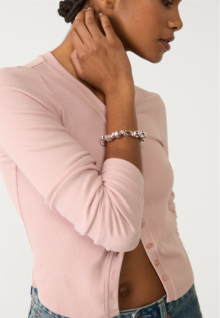 pulsera bolas cuerda