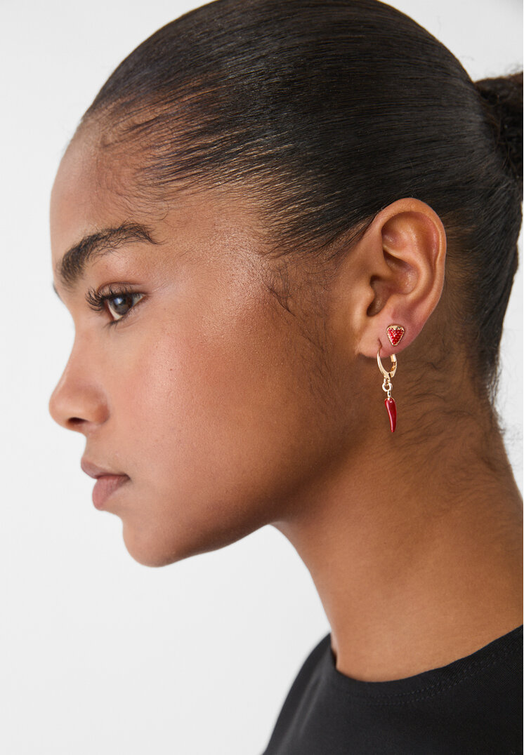 set 9 pendientes multi fruta