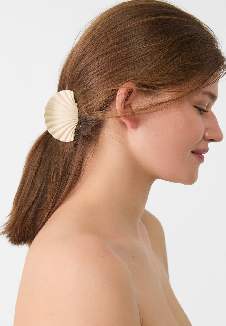 pinza de pelo concha