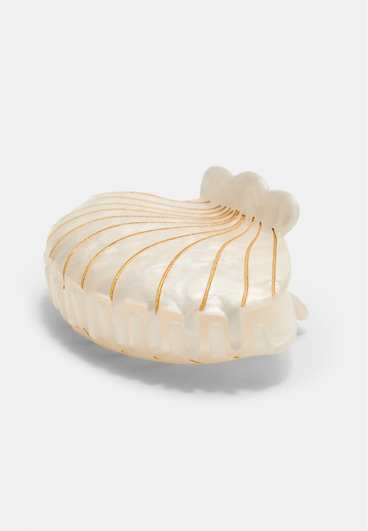 pinza de pelo concha