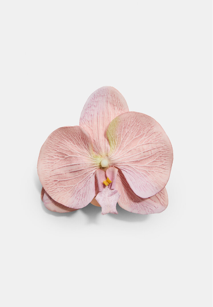 pinza pelo flor orquidea
