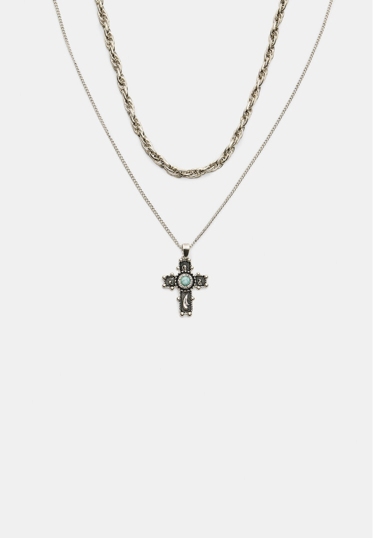 set 2 collares cruz