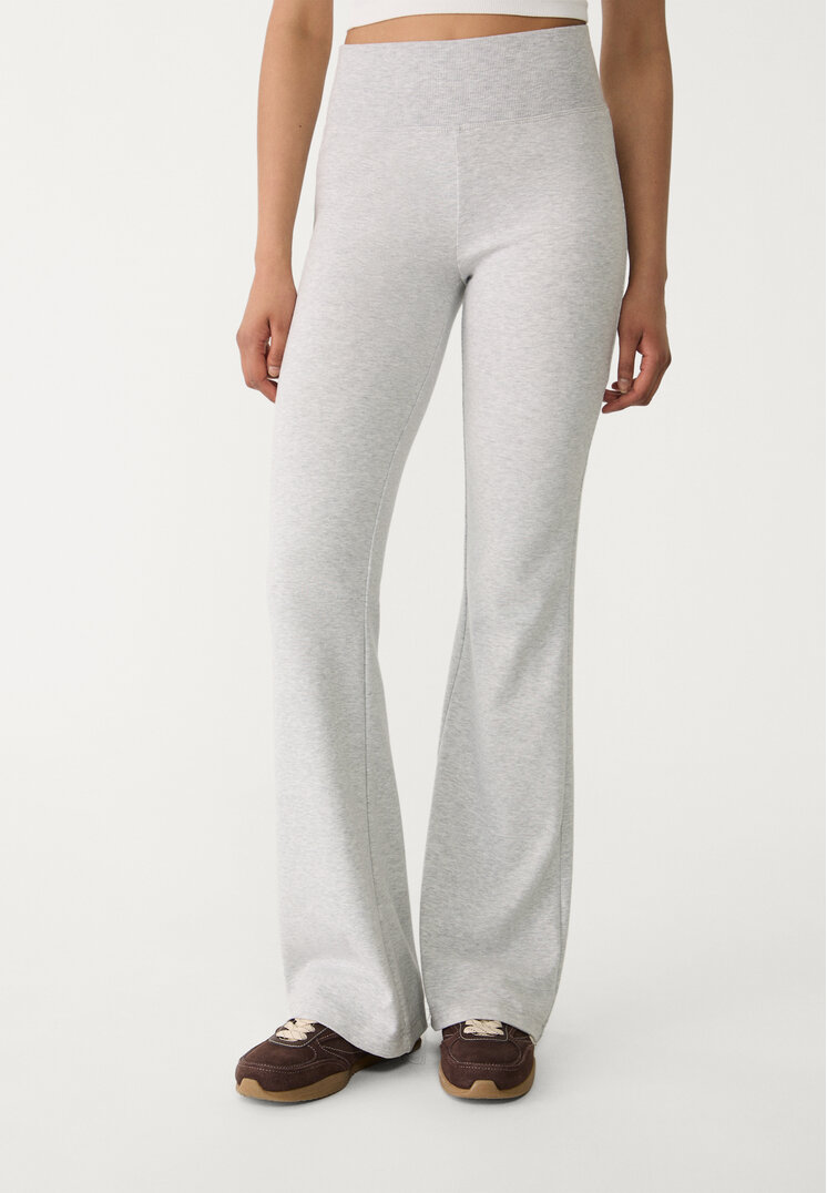 pantalon flare cintura canale