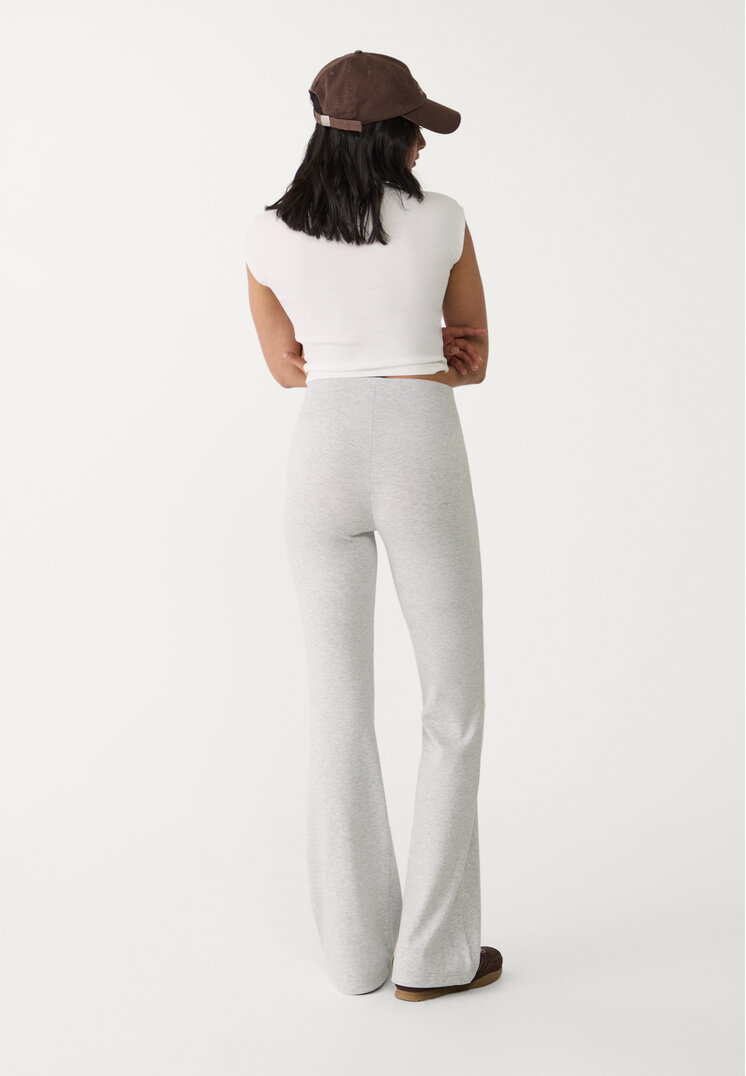 pantalon flare cintura canale
